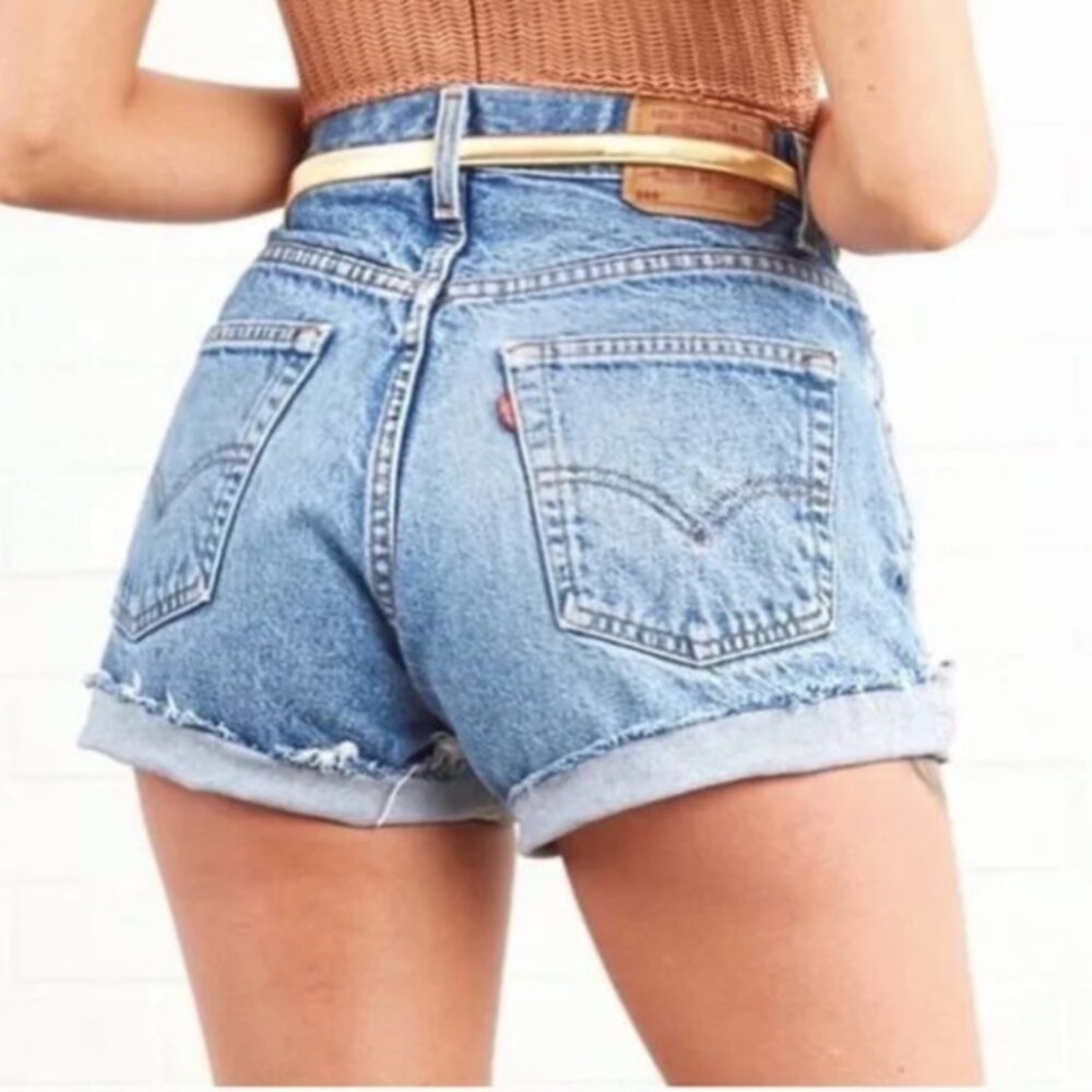 Urban Renewal Remade Levi’s Upcycled Denim Cutoff Shorts XS